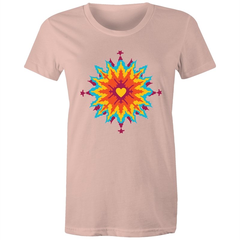 Women's Abstract Heart T-shirt
