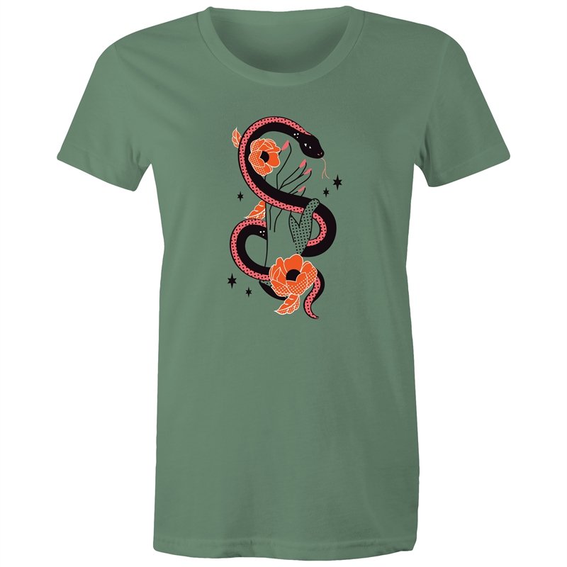 Women's Caduceus Hand Styled T-shirt