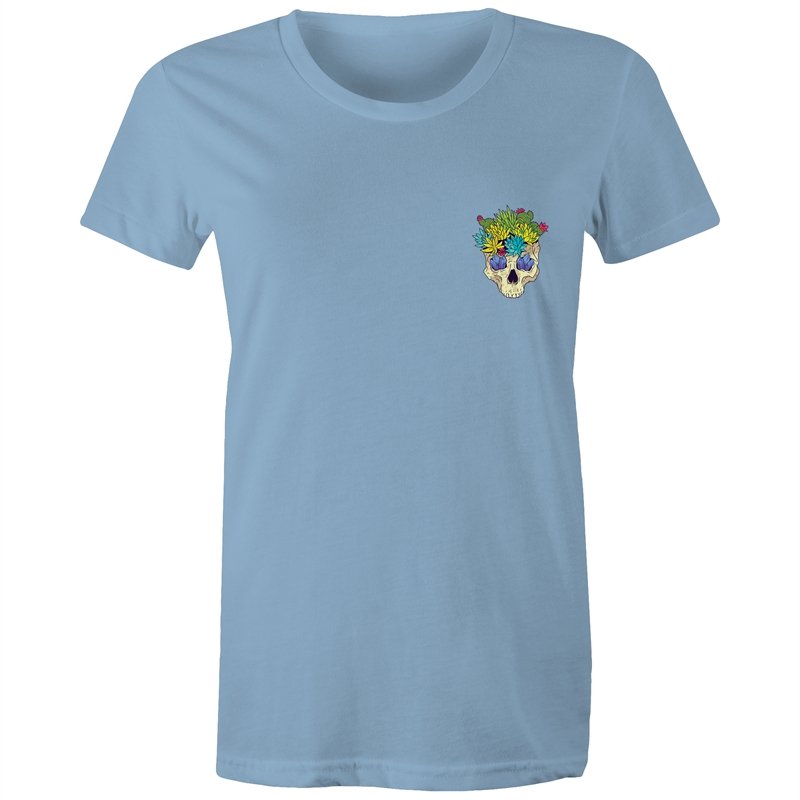 Women's Cactus Skull Pocket T-shirt