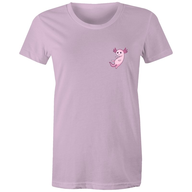 Women's Pink Pocket Print Creature T-shirt