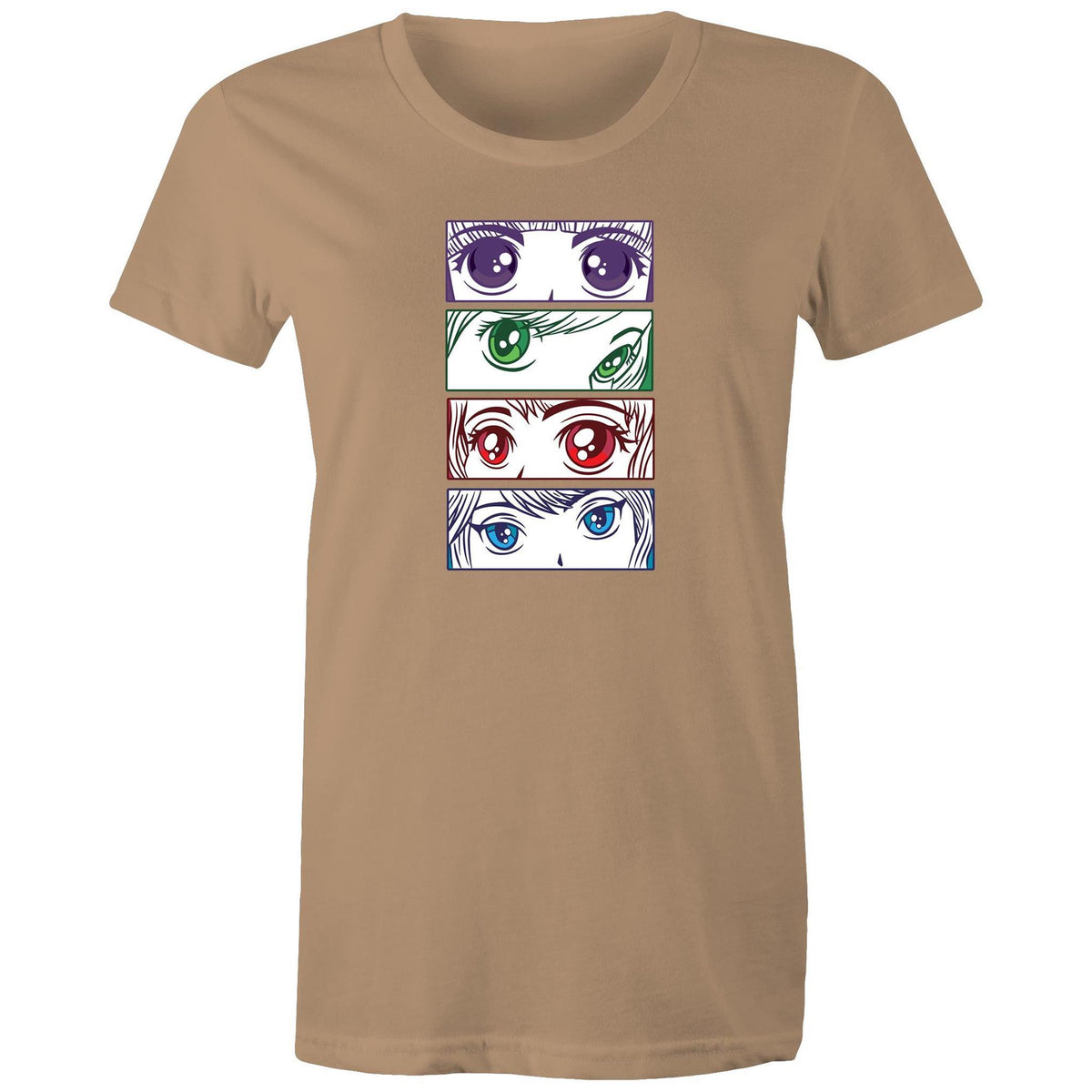Women's Anime Girl Eyes T-shirt
