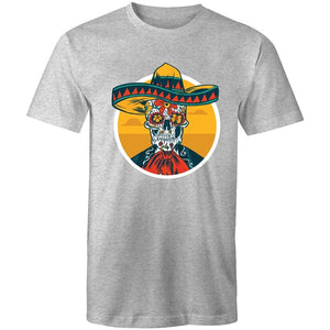 Men's Floral Mexican Skull T-shirt