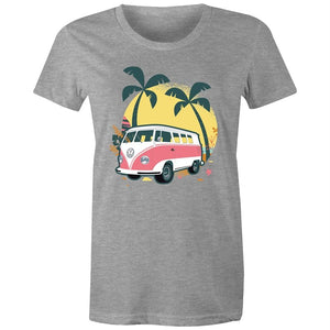 Women's Beach Kombi Van T-shirt