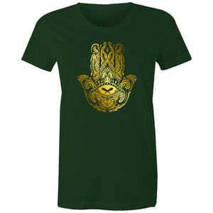 Women's Golden Hamsa Hand T-shirt