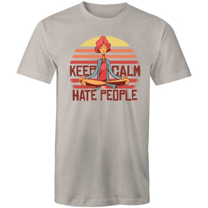 Men's Funny Keep Calm And Hate People T-shirt