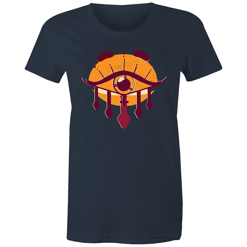 Women's Orange All Seeing Eye T-shirt