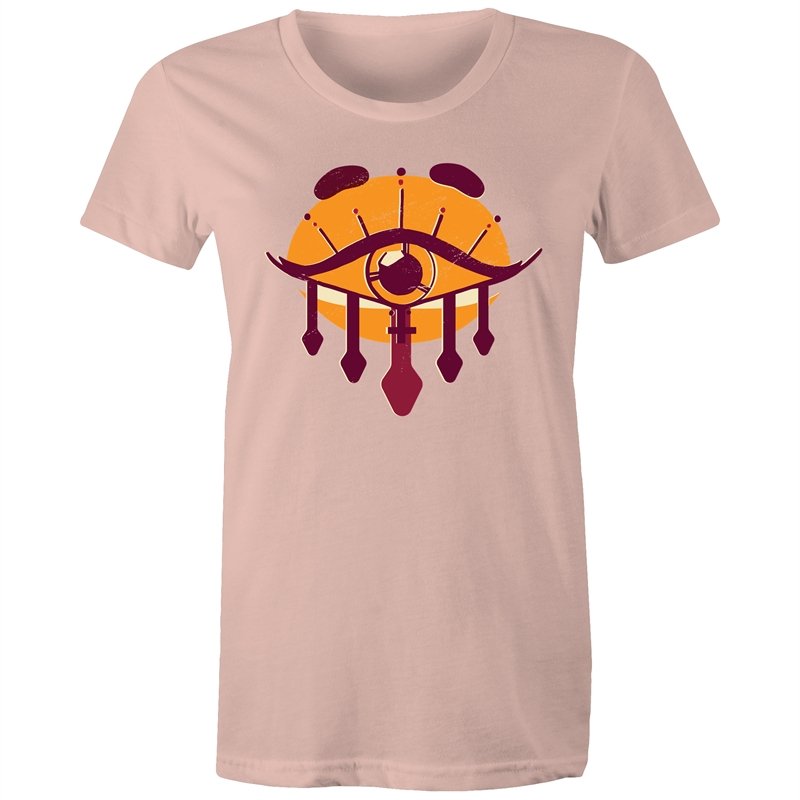 Women's Orange All Seeing Eye T-shirt