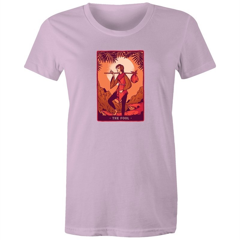 Women's Funny The Fool Tarot Card T-shirt