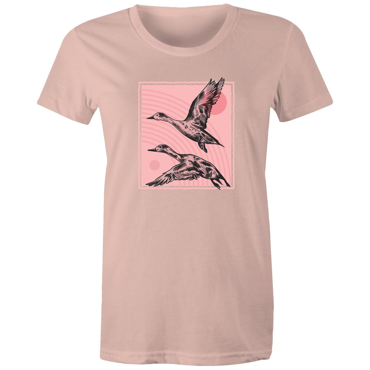Women's Hand Drawn Ducks T-shirt
