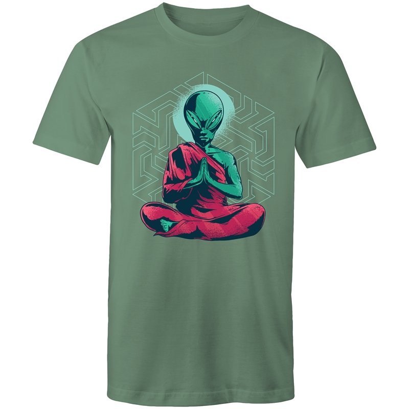 Men's Meditating Alien T-shirt