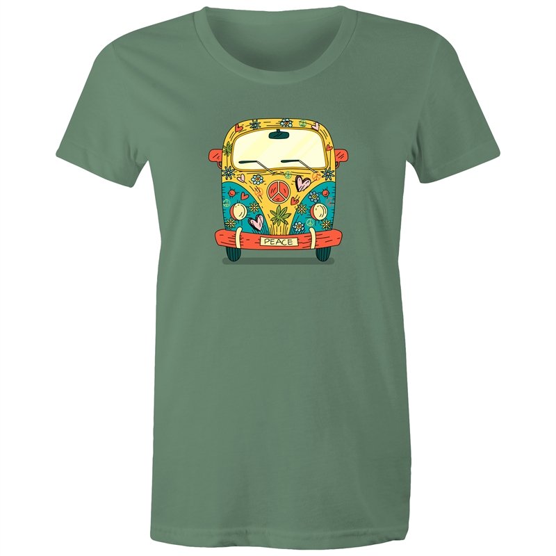 Women's Hippie Peace Van T-shirt