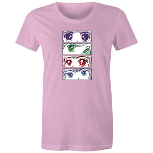 Women's Anime Girl Eyes T-shirt