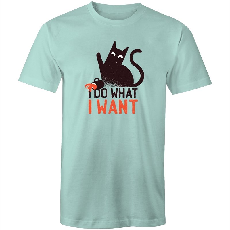 Men's Funny I Do What I Want Cat T-shirt