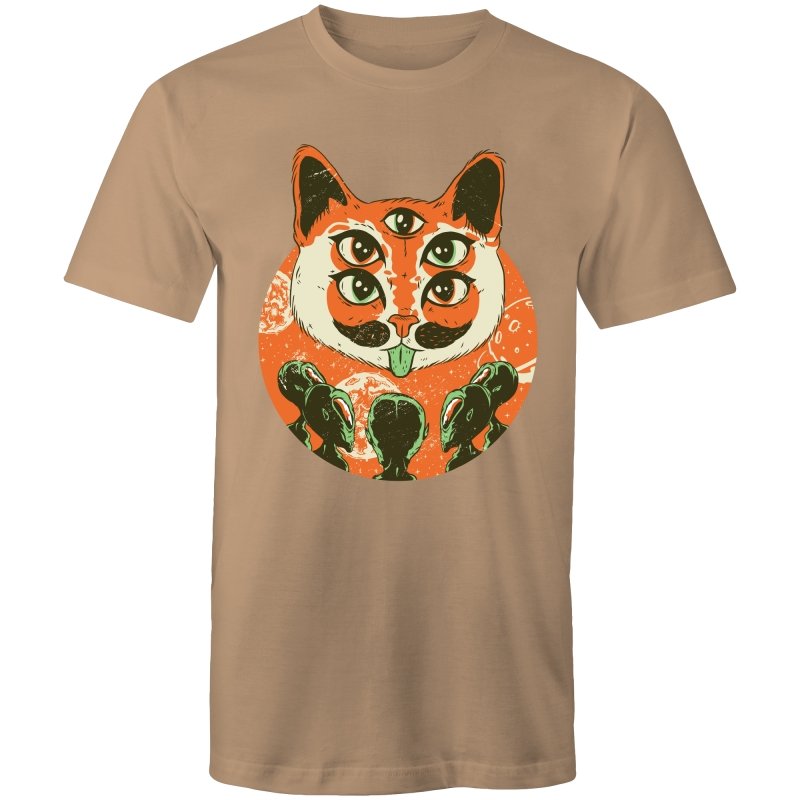 Men's Trippy Cat Alien T-shirt