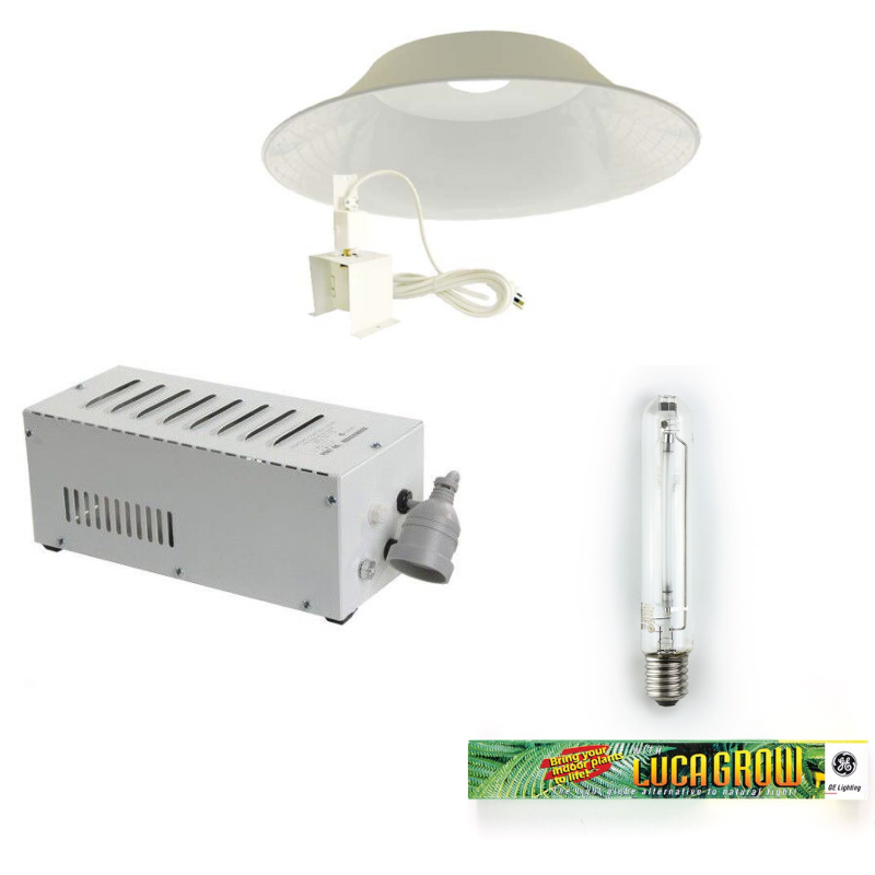 400w HPS Grow Light Kit | Lucagrow Bulb + 730mm Deep Bowl + Ballast