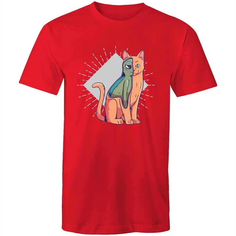 Men's Abstract Cat Alien T-shirt