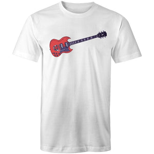 Men's Red Guitar T-shirt