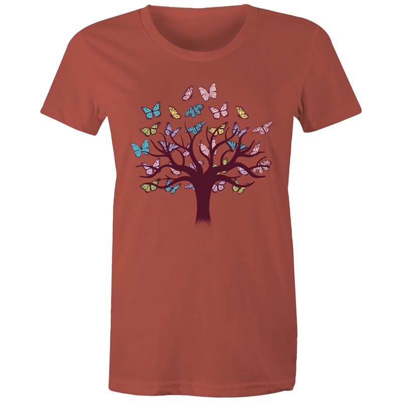 Women's Butterfly Tree Of Life T-shirt