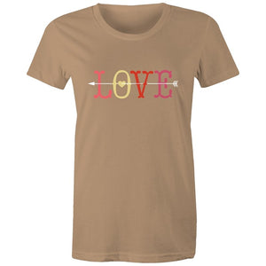 Women's Love With Cupid Arrow T-shirt