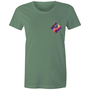 Women's Space Marble Hippie House Pocket Tee