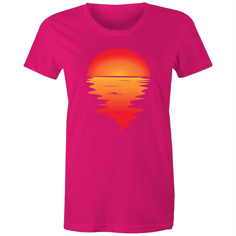 Women's Red Sunset T-shirt