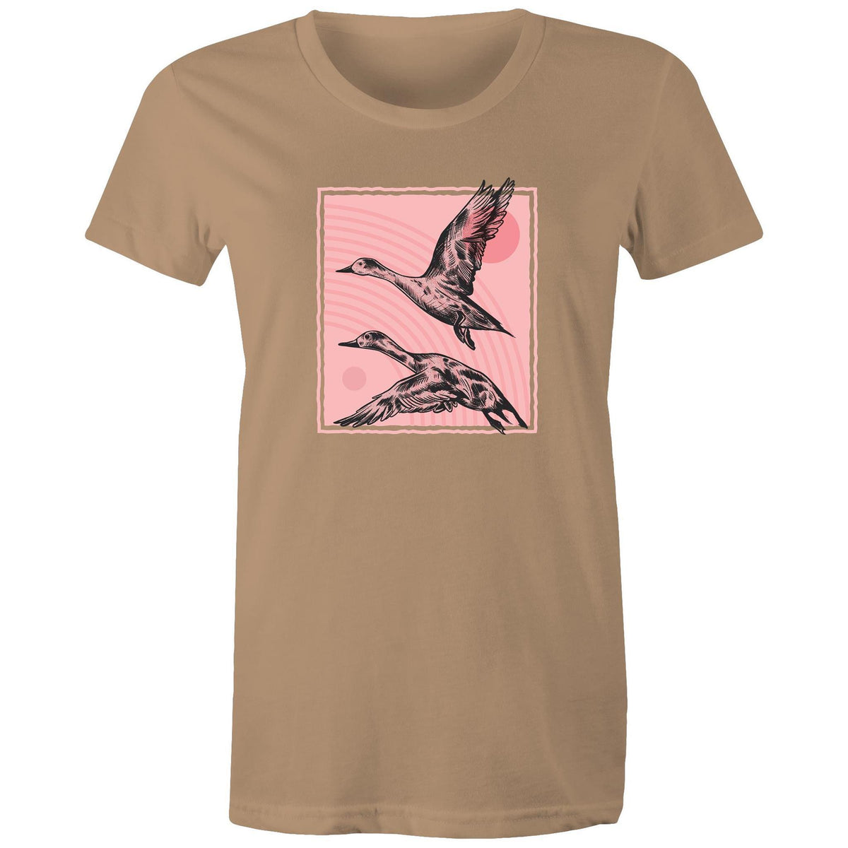 Women's Hand Drawn Ducks T-shirt