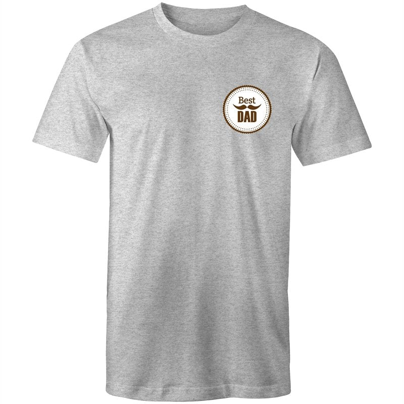 Men's Best Dad Badge T-shirt