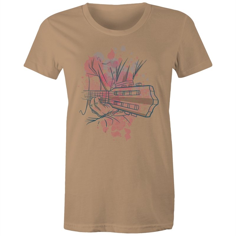 Women's Watercolour Guitar T-shirt
