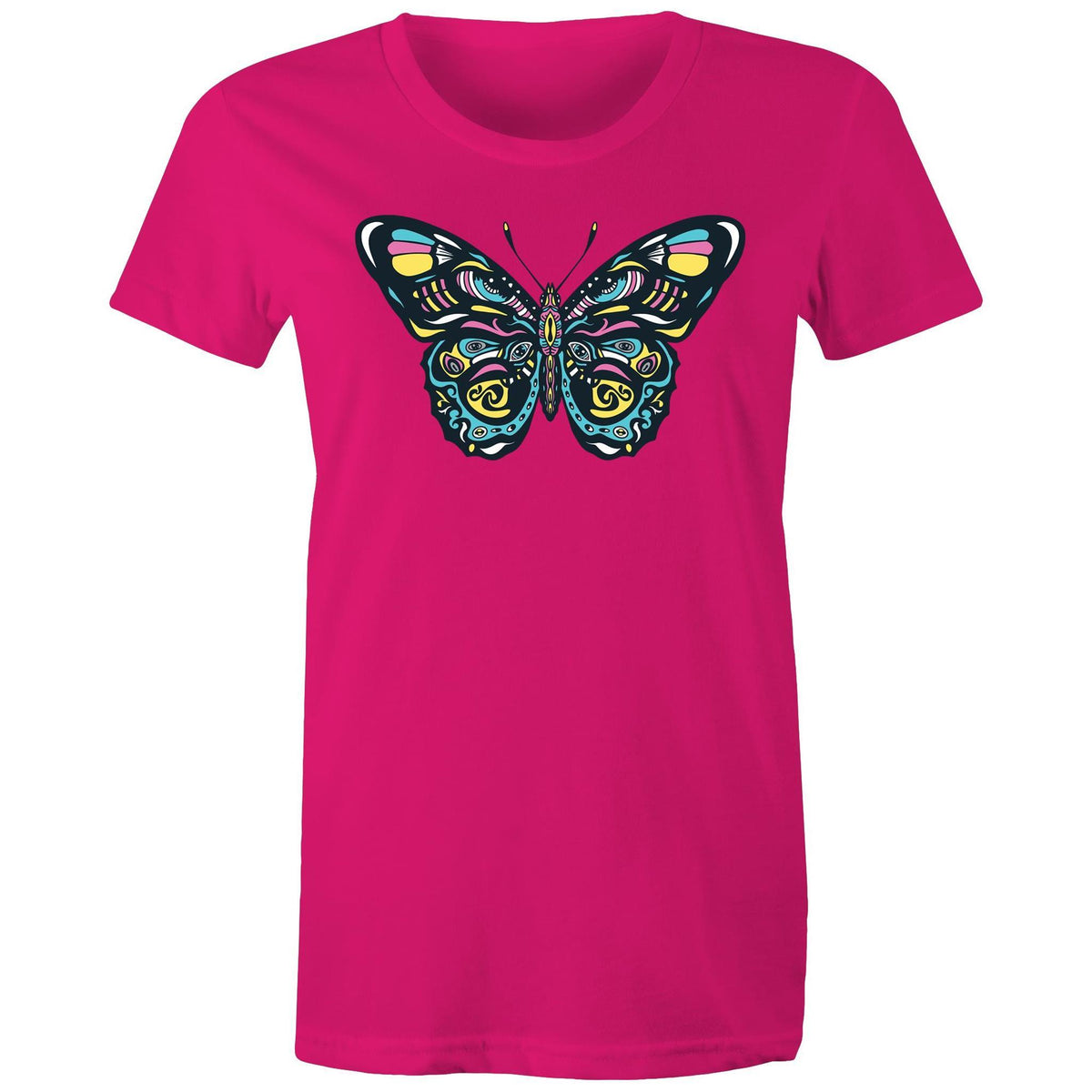 Women's Psychedelic Butterfly T-shirt