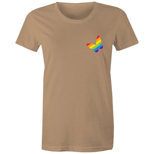 Women's Rainbow Butterfly Pocket T-shirt