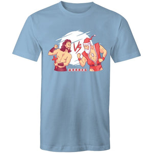 Men's Funny Jesus VS Santa T-shirt
