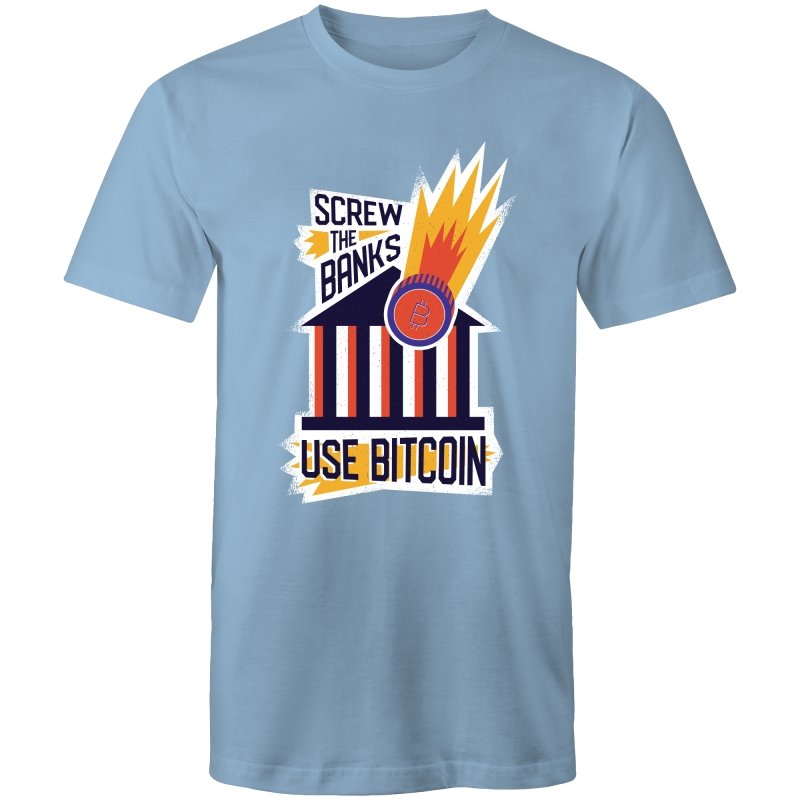 Men's Screw The Banks Use Bitcoin T-shirt