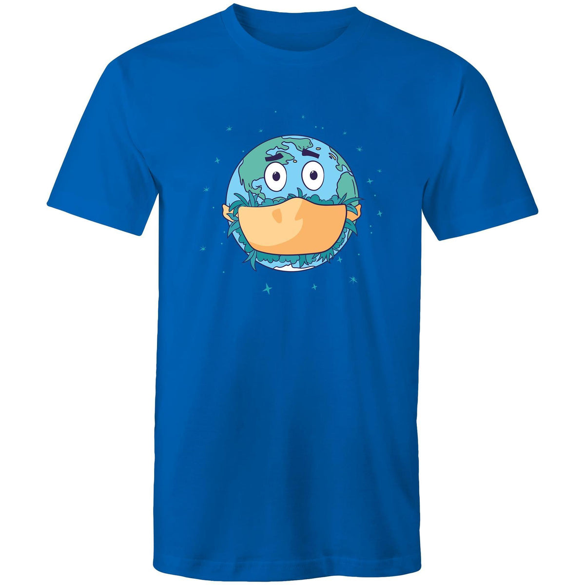 Men's Face Mask Earth T-shirt
