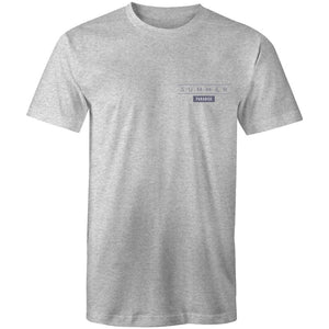 Men's Summer T-shirt With Back Flamingo Print