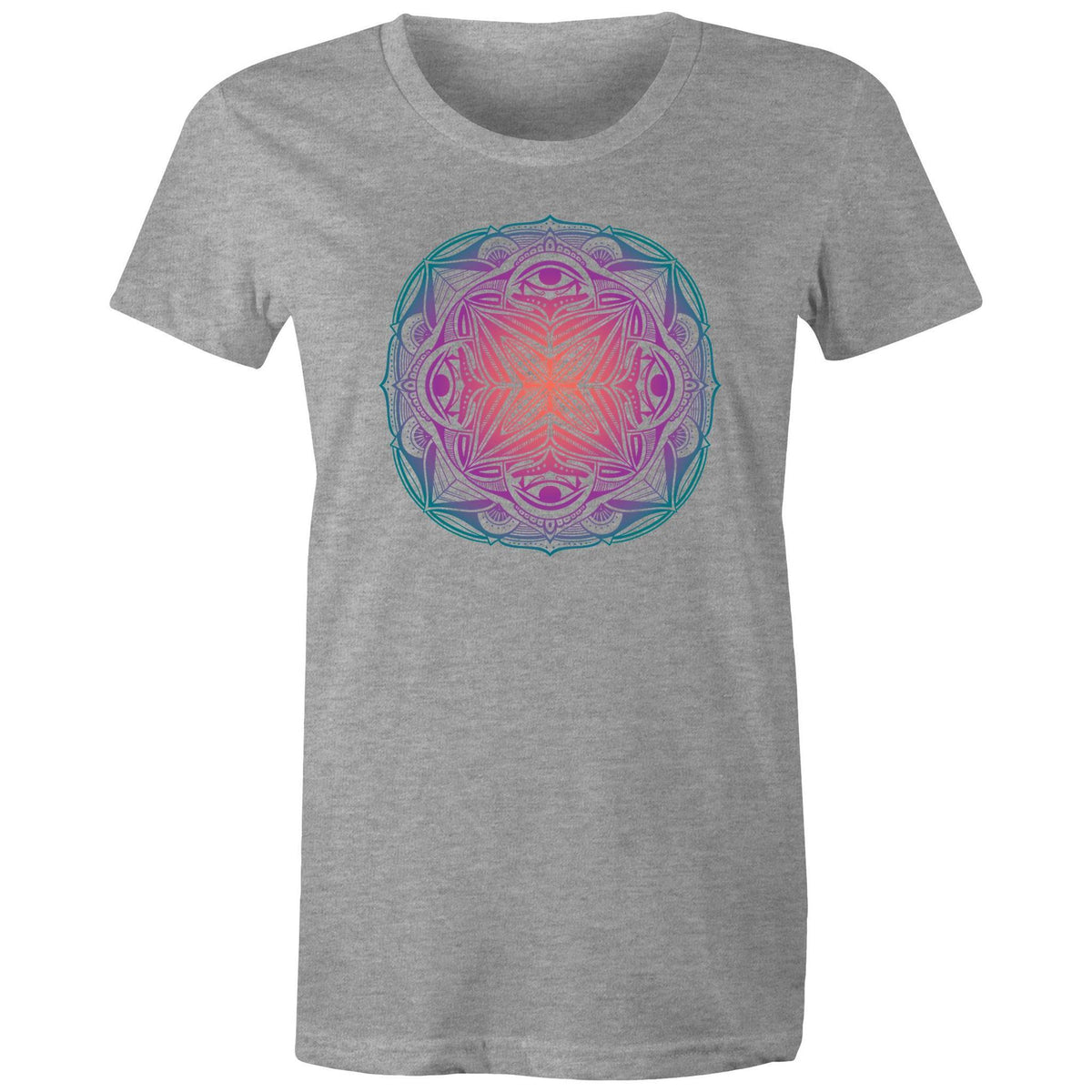Women's Colourful Mandala T-shirt