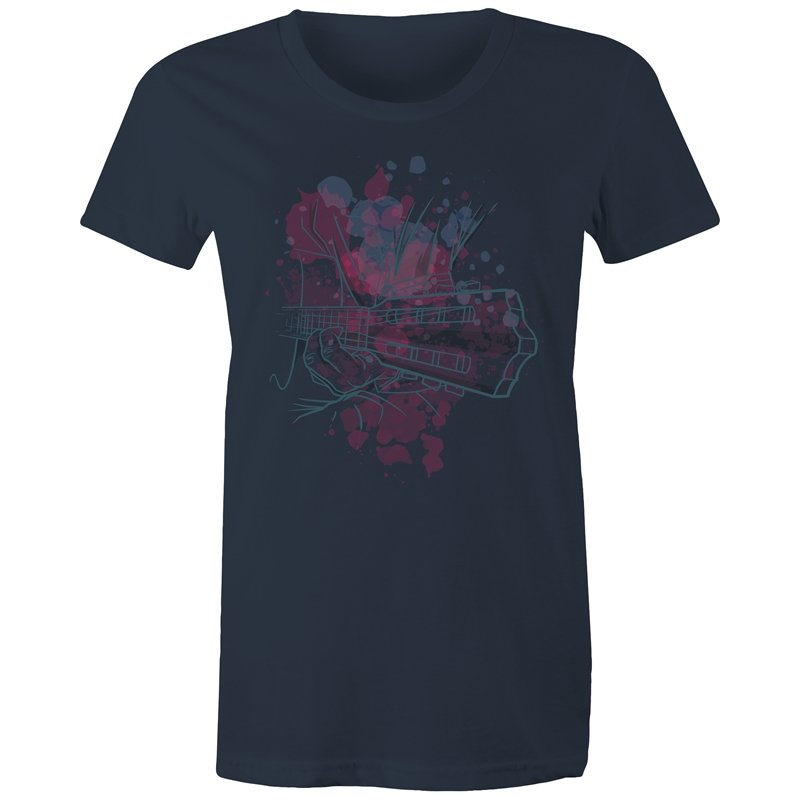 Women's Watercolour Guitar T-shirt