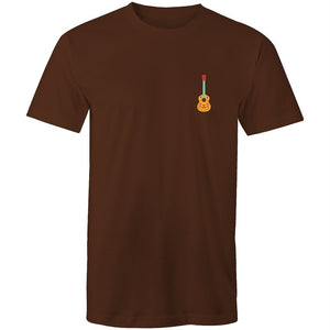 Men's Hippie Guitar Pocket T-shirt