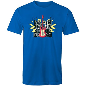 Men's Electric Guitar And Speaker T-shirt