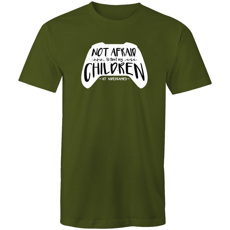 Men's Not Afraid To Beat My Children At Video Games T-shirt