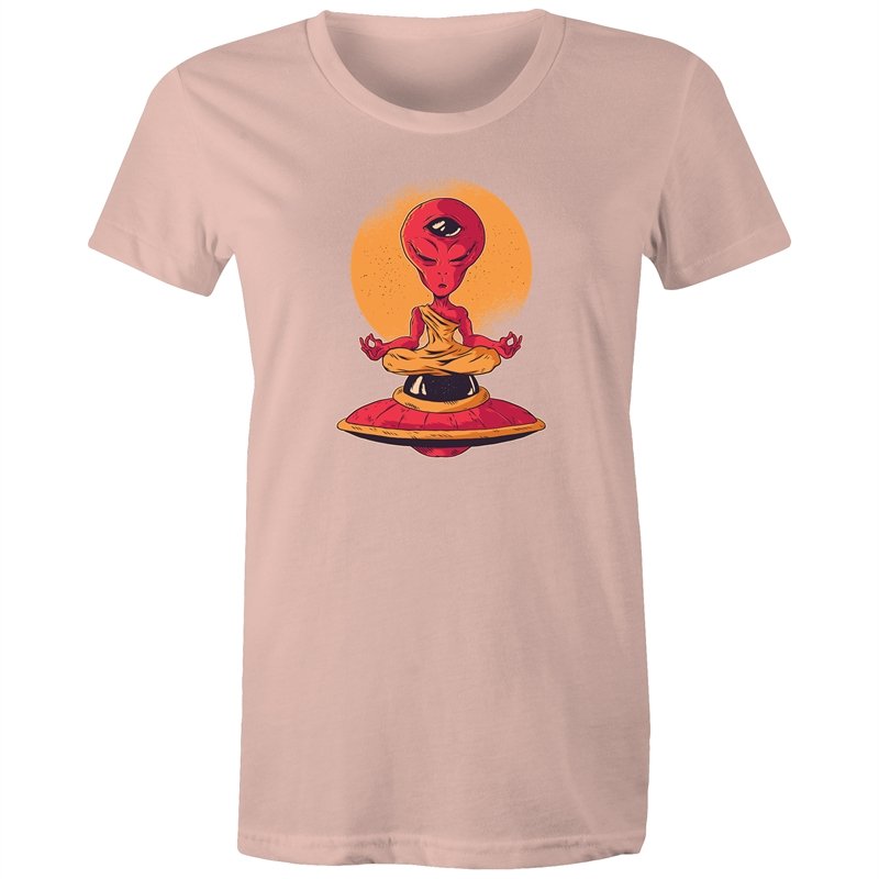 Women's Meditating Alien T-shirt