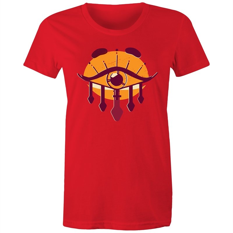 Women's Orange All Seeing Eye T-shirt