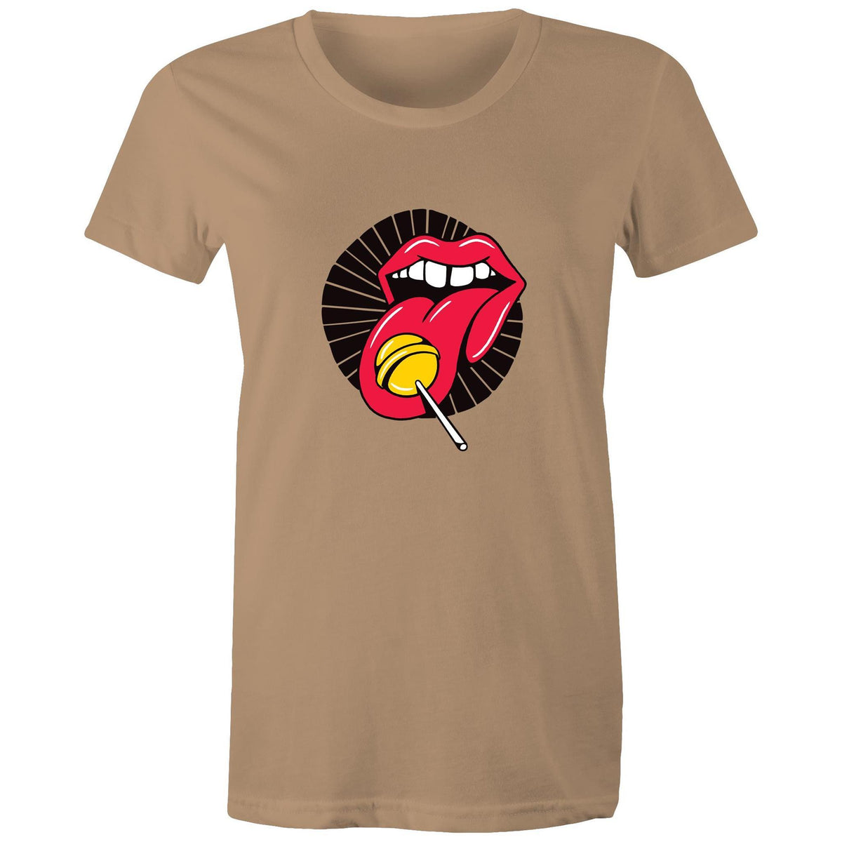 Women's Lollipop Lips T-shirt - The Hippie House