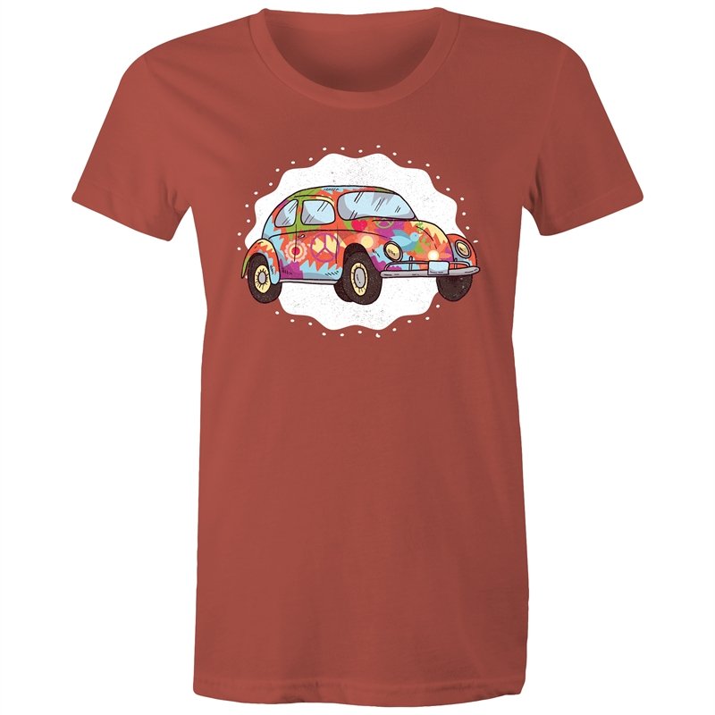 Women's Hippie Car T-shirt