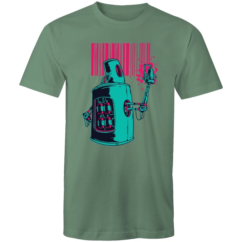 Men's Graffiti Barcode T-shirt