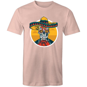 Men's Floral Mexican Skull T-shirt