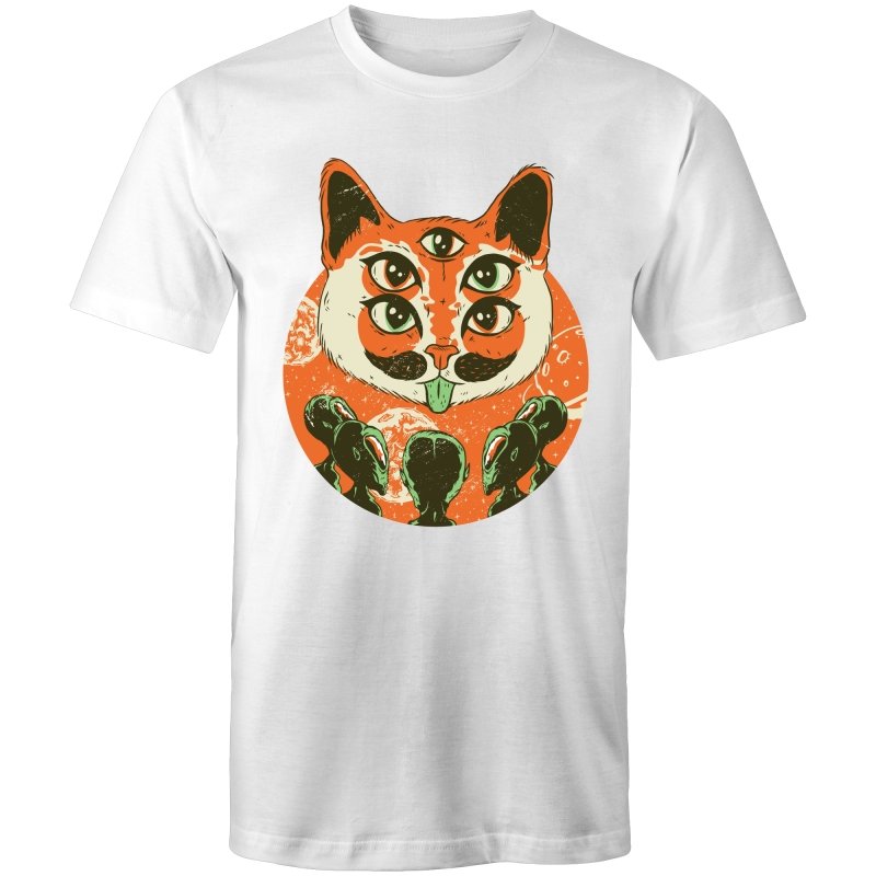 Men's Trippy Cat Alien T-shirt
