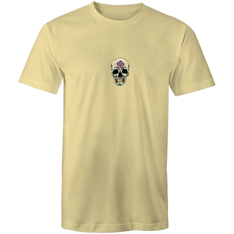 Men's Floral Flower Skull T-shirt