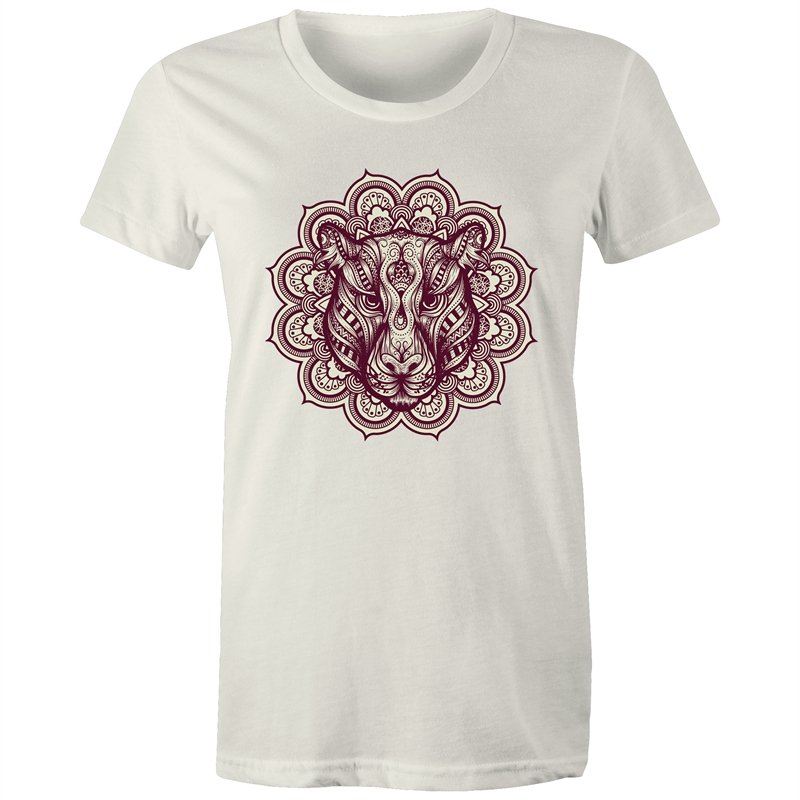 Women's Mandala Lotus Jaguar T-shirt