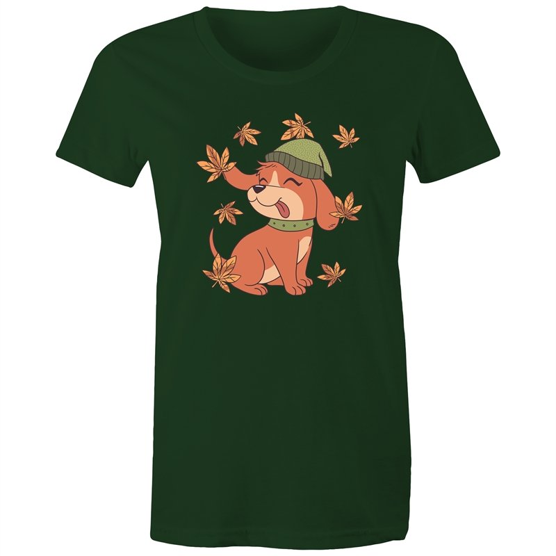 Women's Cute Spring Puppy T-shirt