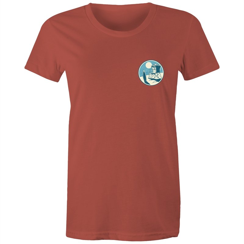 Women's Beach Logo Pocket T-shirt
